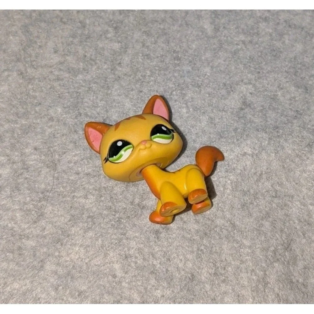 LPS #1137 LITTLEST PETSHOP ORIGINAL CHAT CAT Orange MAINE COON HASBRO‎